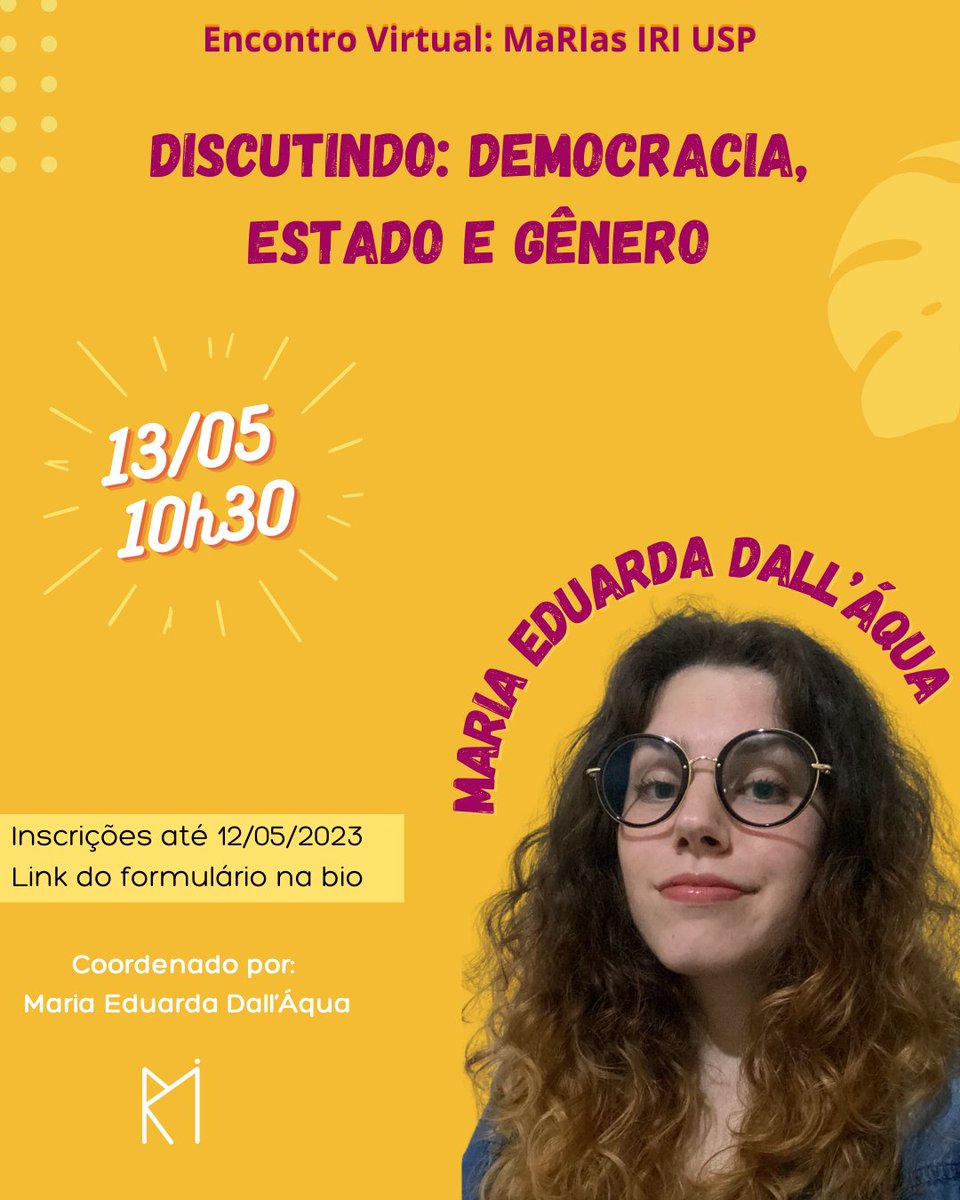 Amanhã é o último dia para se inscrever no grupo de estudos deste mês!! Não vai perder hein 👀

Forms: forms.gle/EnnJDTf1W7uJkA…

#genero #grupodeestudos #iriusp