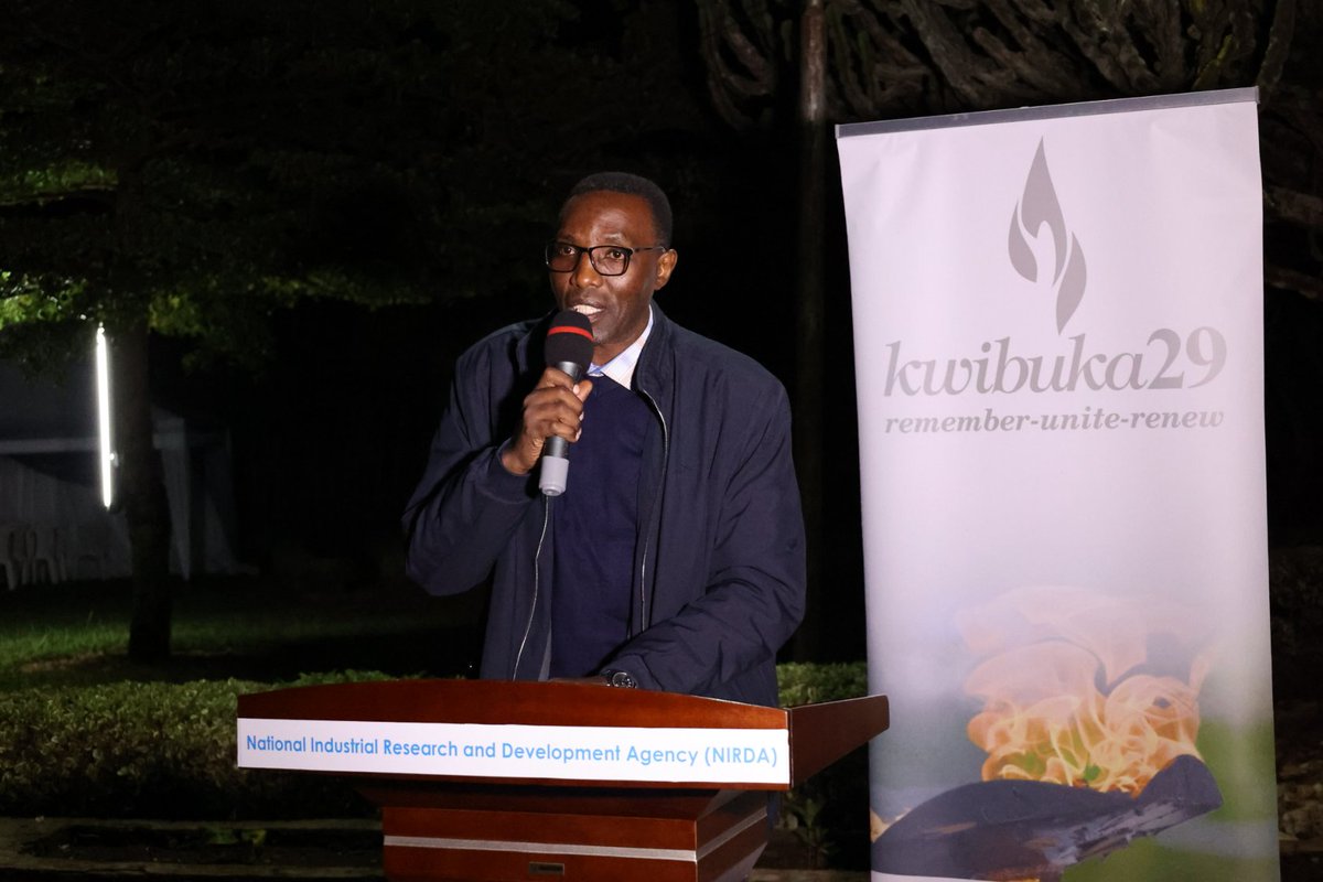 RwandaIndustry's tweet photo. Abakozi ba @RwandaIndustry n’abafatanyabikorwa bari mu ijoro ryo #Kwibuka29  abahoze ari abakozi b’Ikigo cy’Ubushakashatsi mu by’Ubuhanga n’Ikoranabuhanga(IRST)bishwe muri Jenoside yakorewe abatutsi mu 1994 @BirameSekomo https://t.co/XQ4Rn4qvdV