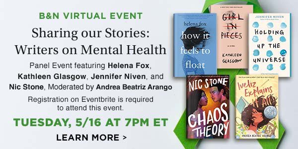 Next Tuesday, May 16! Join me and this incredible panel of brilliant authors as we talk mental health in this @barnesandnoble virtual event in honor of #mentalhealthawarenessmonth 📚Please join us! bnwritersonmentalhealth.eventbrite.com 🌸❤️