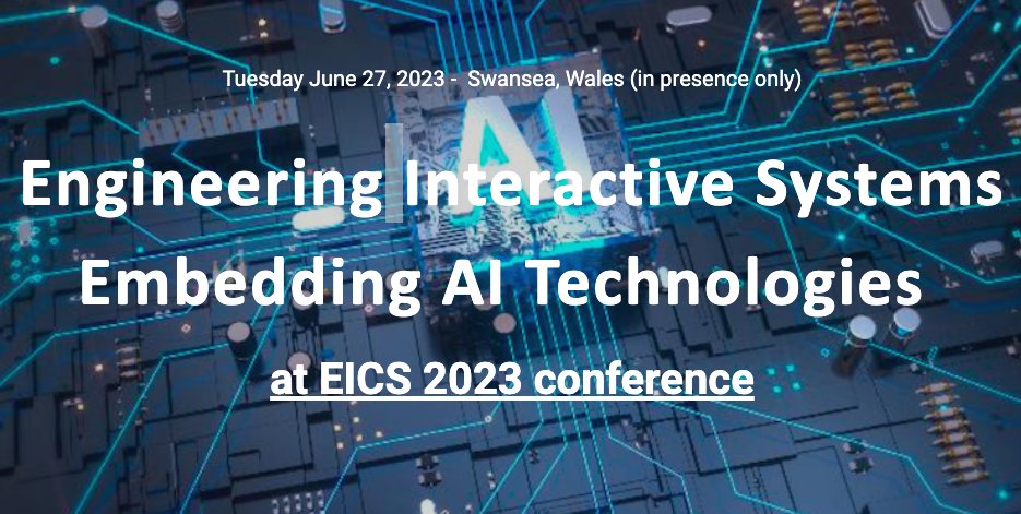 Engineering Interactive Systems Embedding AI Technologies a workshop at ACM EICS 2023. 27th June 2023. Submissions due 2nd June. @EICSconf #EICS @CompFoundry sites.google.com/view/engineeri…