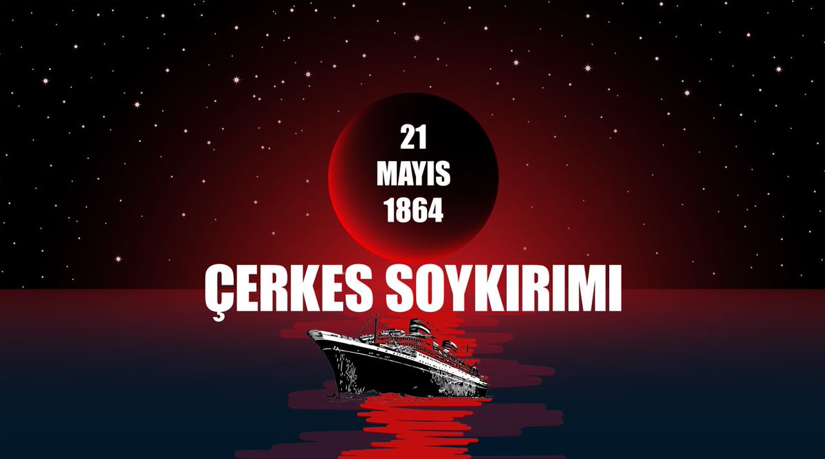 apiscanberk's tweet image. 21 Mayıs 1864, Çerkesya'da 101 yıllık savaşın Çerkesler aleyhinde sonlandığı, Çerkeslerin ortadoğu ve balkanlara sürgüne gönderilerek; ölüme itildiği günlerin; kısacası Çerkes Soykırımı'nın simge tarihi olarak anılmaktadır. 

Bazı faşistler her soykırımı üzerine alınıyorlar,…