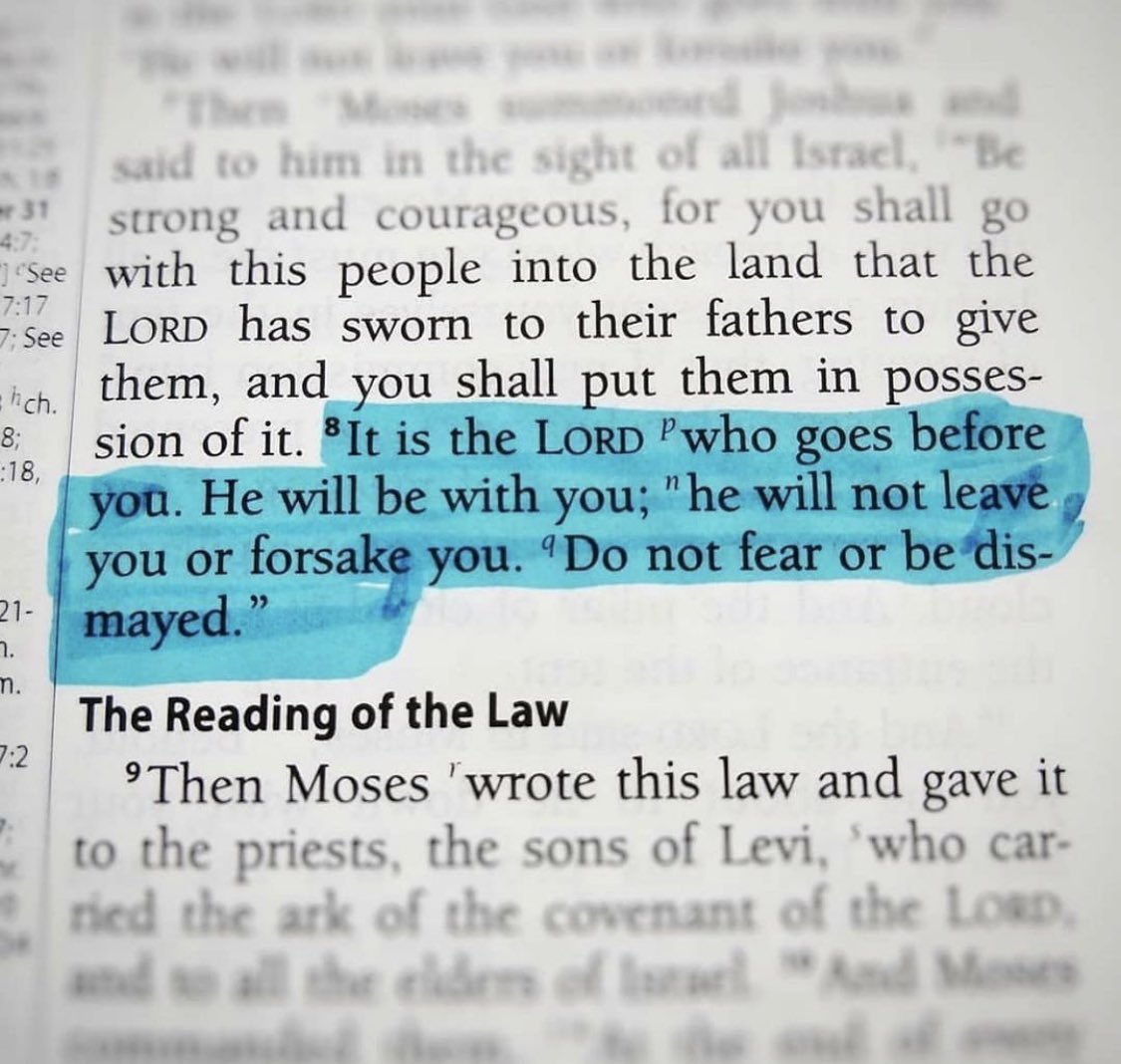 bornagainsteph's tweet photo. Deuteronomy 31:8 🙌🏽

God knows everything. He is in control. He doesn’t expect us to have it all figured out, He wants us to trust that He does! With faith in God and His plan, we will always overcome!

There’s no room for fear in my life, because my FAITH in Him is so strong! 💯 https://t.co/PxMc4ebjNi