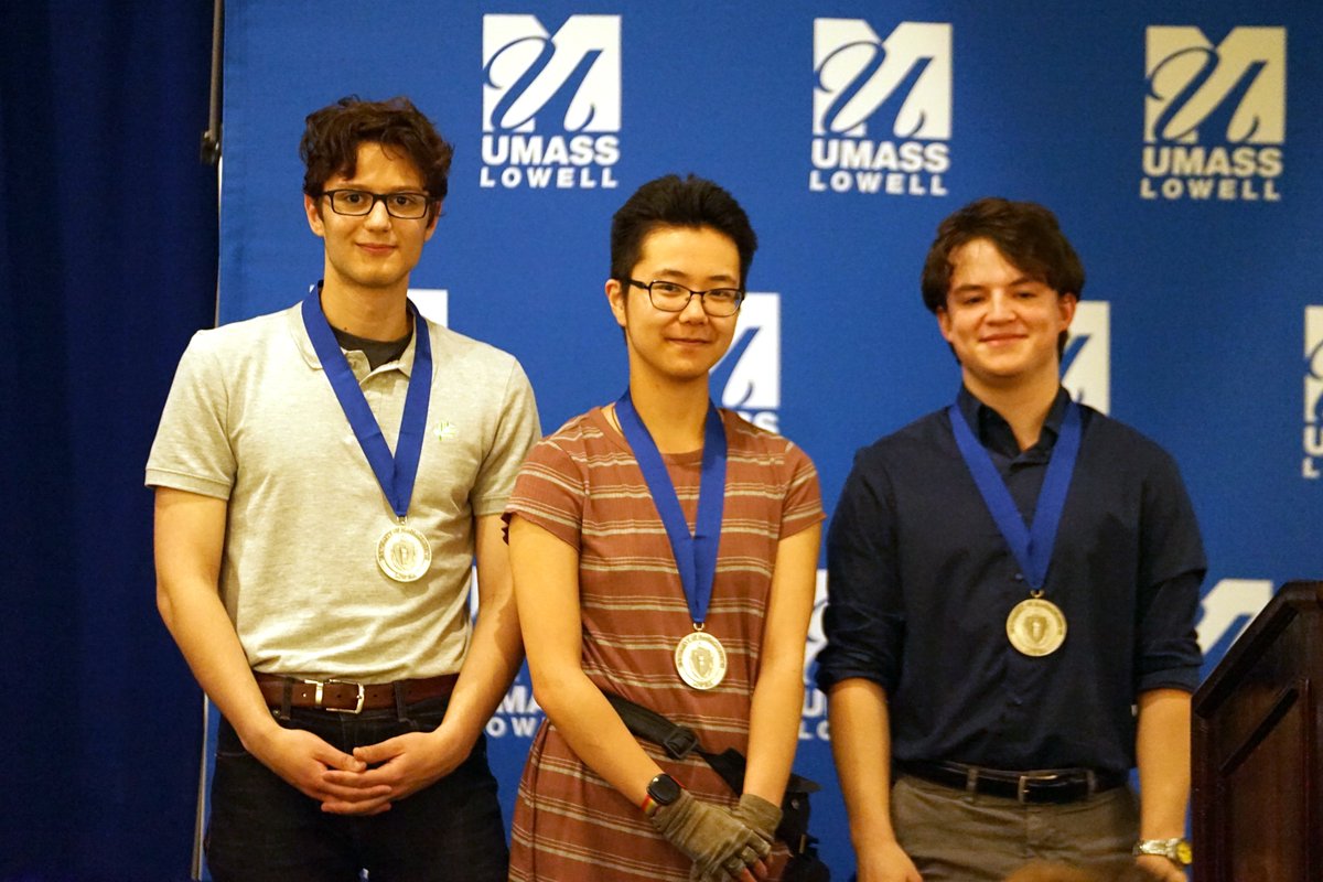 UMass Lowell’s Honors College (@honorsuml) on Twitter photo Congratulations to Adam Nir (Mechanical Engineering), Alice Zhou (Physics), & Noah Mason (Chemistry), this year's recipients of the Balasubramanian Family Honors Thesis Award, which is awarded to those honors students who conduct the best STEM-related Honors Thesis presentation! Congratulations to Adam Nir (Mechanical Engineering), Alice Zhou (Physics), & Noah Mason (Chemistry), this year's recipients of the Balasubramanian Family Honors Thesis Award, which is awarded to those honors students who conduct the best STEM-related Honors Thesis presentation!