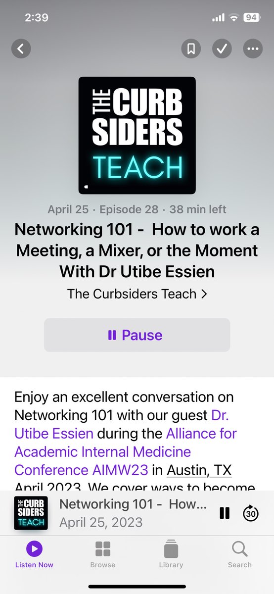 Always a great question! Am at @SocietyGIM meeting in CO and am reminded of this amazing @CurbsidersTeach episode on working/networking at a meeting w/ @UREssien podcasts.apple.com/us/podcast/the…