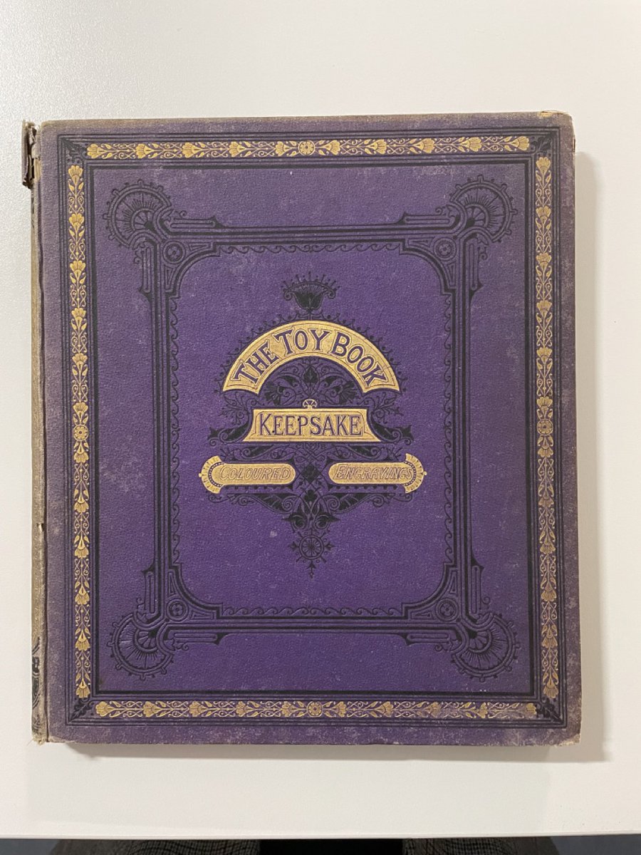 This Toy Book Keepsake, published in 1872, features some illustrated #ArchivesBabies! This volume was published by the English Religious Tract Society, whose aim was to distribute all kinds of literature to working-class citizens in order to spread literacy and Christian morals