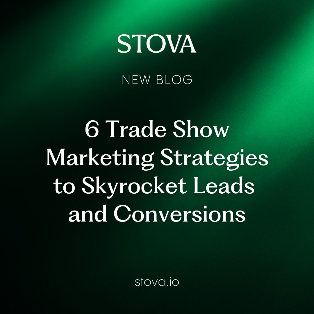 stovatech's tweet image. Want to win more business with trade show marketing?

Find out how from our new blog post, “6 Easy Trade Show Marketing Strategies to Skyrocket Leads &amp;amp; Conversions.” Get the latest tips to delight attendees &amp;amp; drive home sales.

Read now: hubs.la/Q01Pzkwg0.

#stova #events