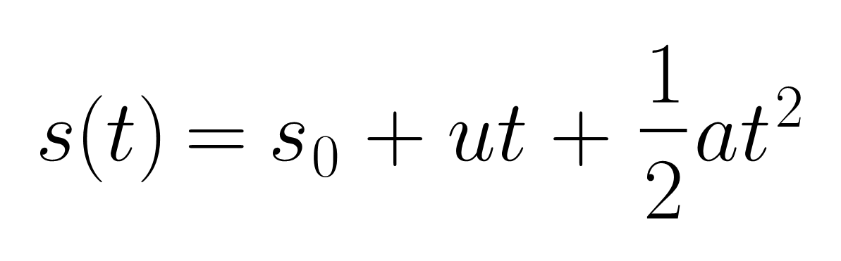 FormulaePhysics's tweet image. Today&apos;s formula of the day: The Kinematic Equation for Distance as a Function of Time for Constant Acceleration

For an object under constant acceleration, the distance travelled by that object as a function of ti... #ClassicalMechanics #Physics

physicsformulae.com/#/formula-of-t…