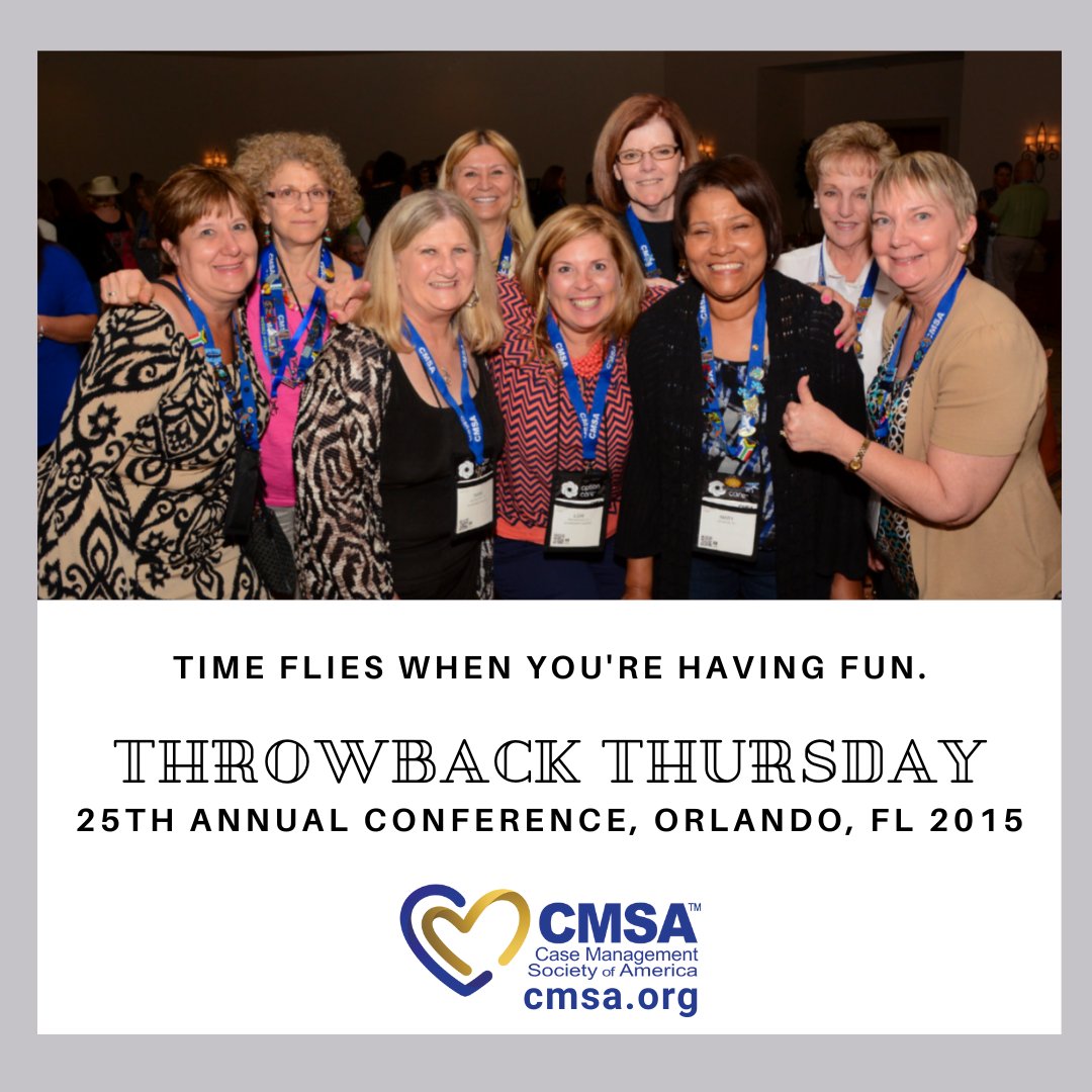 CMSANational's tweet photo. #ThrowbackThursday to 2015 in Orlando, FL! Time really flies — it seems like only last year we were in Orlando!😉 And now we’re making our return to #LasVegas! What are you most looking forward to? https://t.co/OQk8WdLyy7 #CaseManagement #CMSACommunity #TagACaseManager #CMSA2023 https://t.co/aLkTZYRP7b