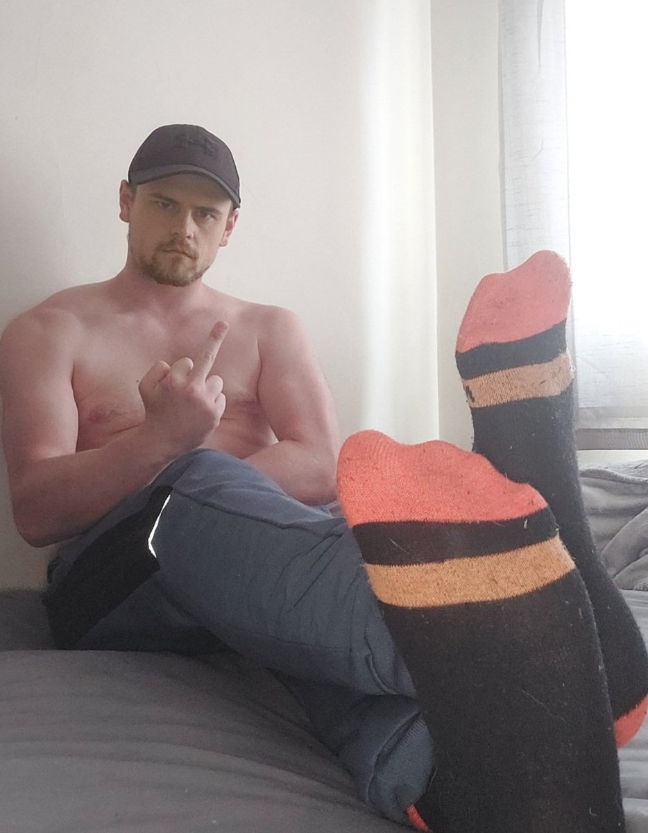malefeetretweet's tweet photo. Worship @MasterDaddy01 big stinky alpha socked feet and serve him he's available for great custom content now serve him https://t.co/7CqDTNk0PQ