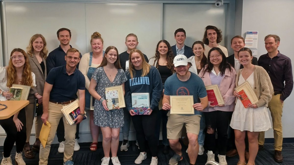 Last week, we celebrated the end of the semester and presented  awards to our top graduating seniors &amp; grad students, teaching assistants, and outstanding undergraduates in each of the chemical disciplines. Congratulations to all!