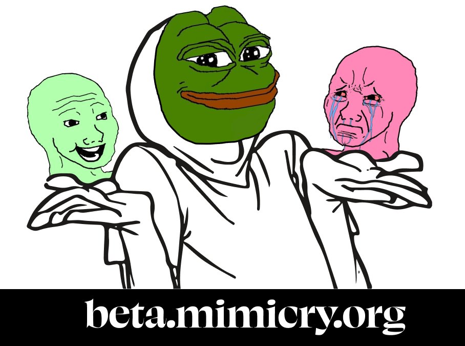 MimicryProtocol's tweet photo. FYI… rumor has it that current payoff-odds to long $PEPE are more than 5.5x. 👀

https://t.co/MZM1pNqzzL https://t.co/wqbi2fTmxD