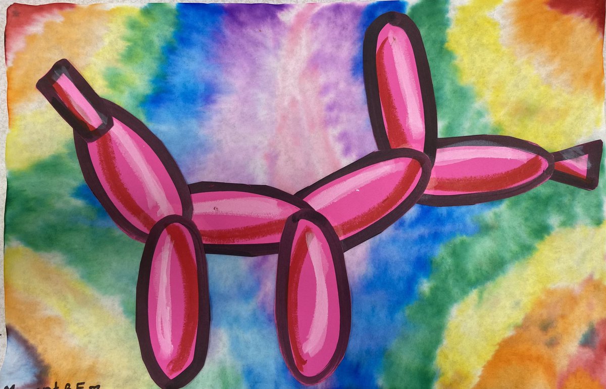 2nd grade learned about artist, <a href="/JeffKoons/">Jeff Koons</a> and created balloon animal dogs! To make these masterpieces even more colorful, these artists used <a href="/Roylco/">Roylco</a> diffusing paper to create awesome backgrounds! #woschool #WeAreChappaqua