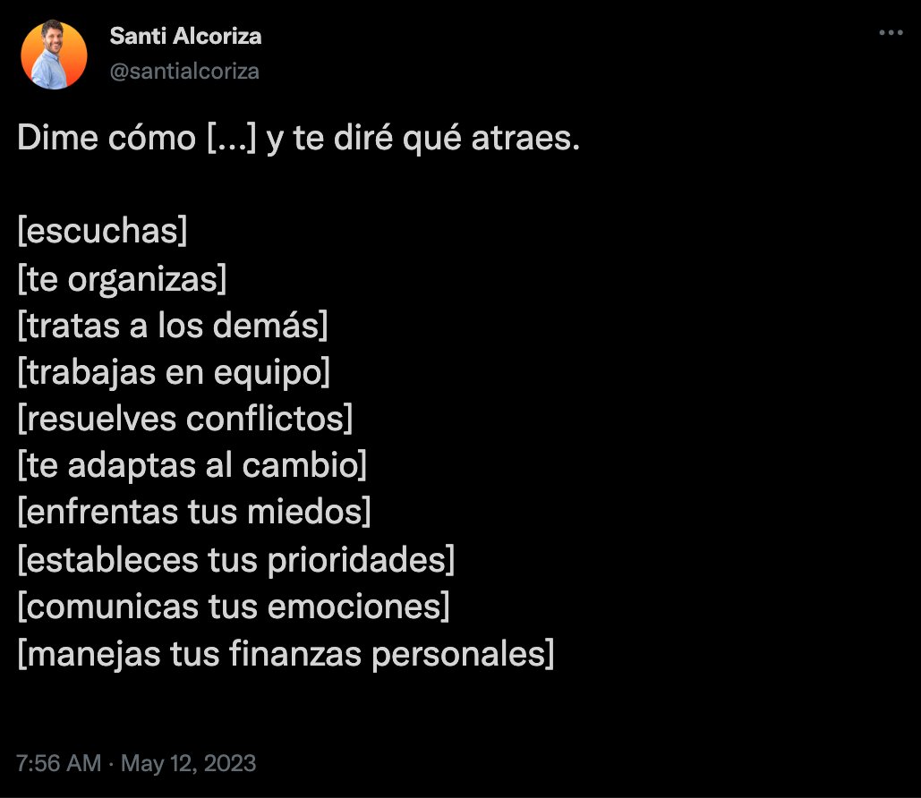 Tu actitud.
Tu negocio.
Tus clientes.
Tus resultados.

Tú.

Tú eres el autor que escribe los capítulos.

Tu negocio es el libro.

Tus clientes son los lectores.

^^^
#Estrategia #PYME #MarketingDigital #Emprendimiento #EstrategiaDigital #RedesSociales #SocialMedia