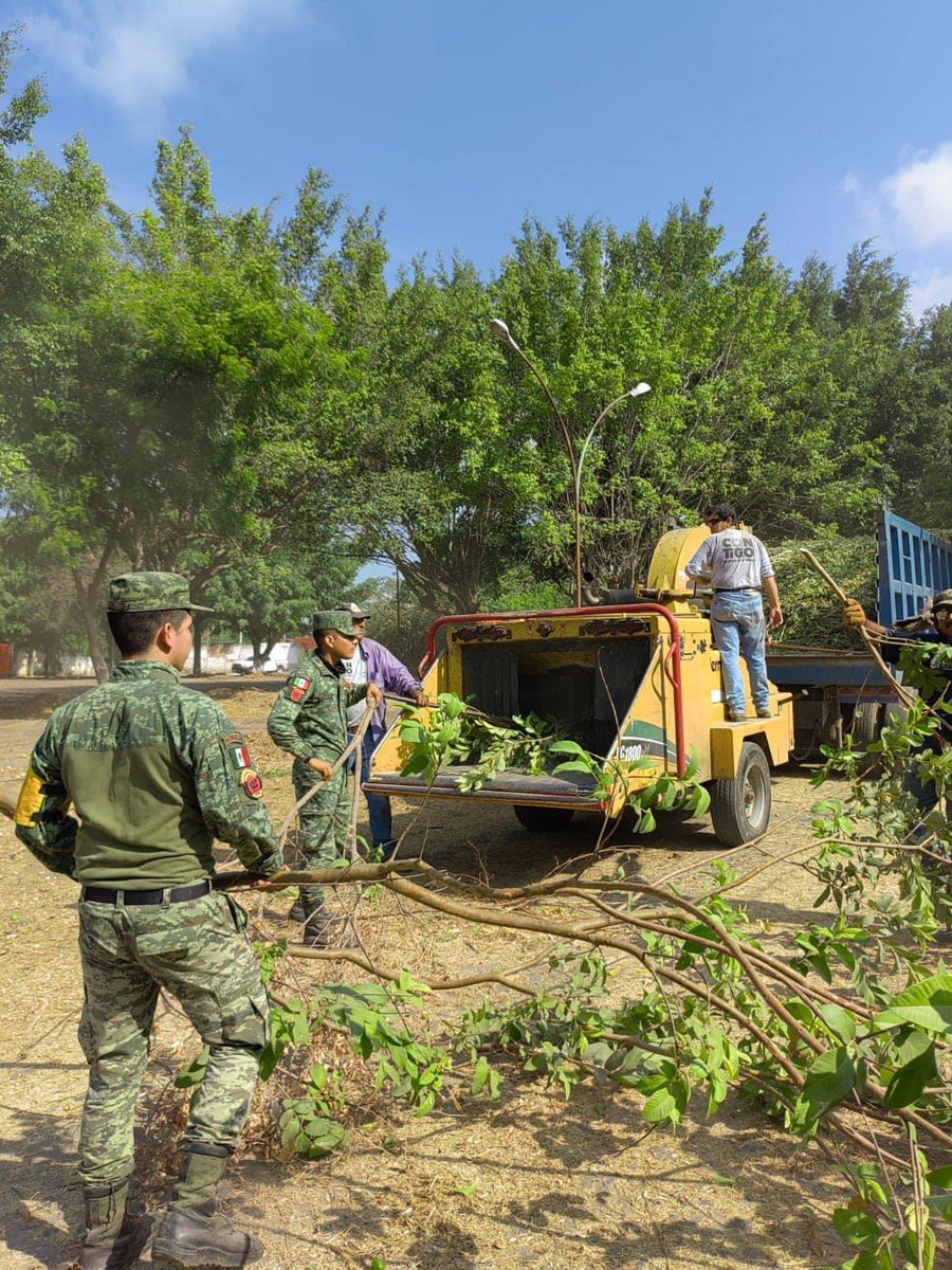 ColimaMunicipio's tweet photo. ¡Seguimos limpiando los espacios públicos del municipio en equipo con la Sedena!
Gracias por poner #ManosALaObra con acciones que contribuyen a tener el #ColimaLimpio que queremos. https://t.co/qb22BVtYA1