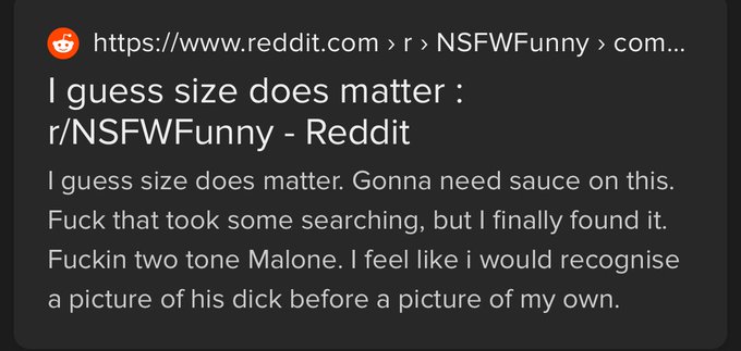 In case anyone wanted to join me in this laugh. Thank you #reddit.  #TwoToneMaloneStrikesAgain https://t<a href="/tag/reddit"class="tags"><span>#reddit</span></a><a href="/tag/twotonemalonestrikesagain"class="tags"><span>#twotonemalonestrikesagain</span></a>