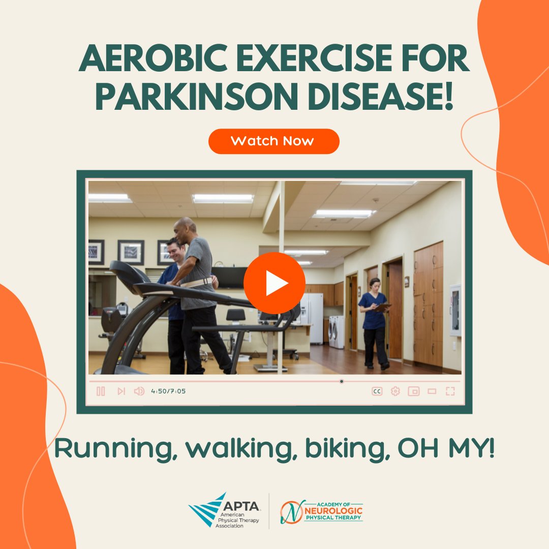 APTANeuroPT's tweet photo. Aerobic exercise matters - Watch this video on how to incorporate it into your Parkinson's care: https://t.co/iDcosJeMId
@APTA_Geriatrics @APTAHomeHealth #APTAtweets #APTAgeriatrics #geriatricspt #DPTstudent #PTAstudent @APTAStudents #ageon #Parkinsons #APTANeuroPT https://t.co/cdXiNOFF24