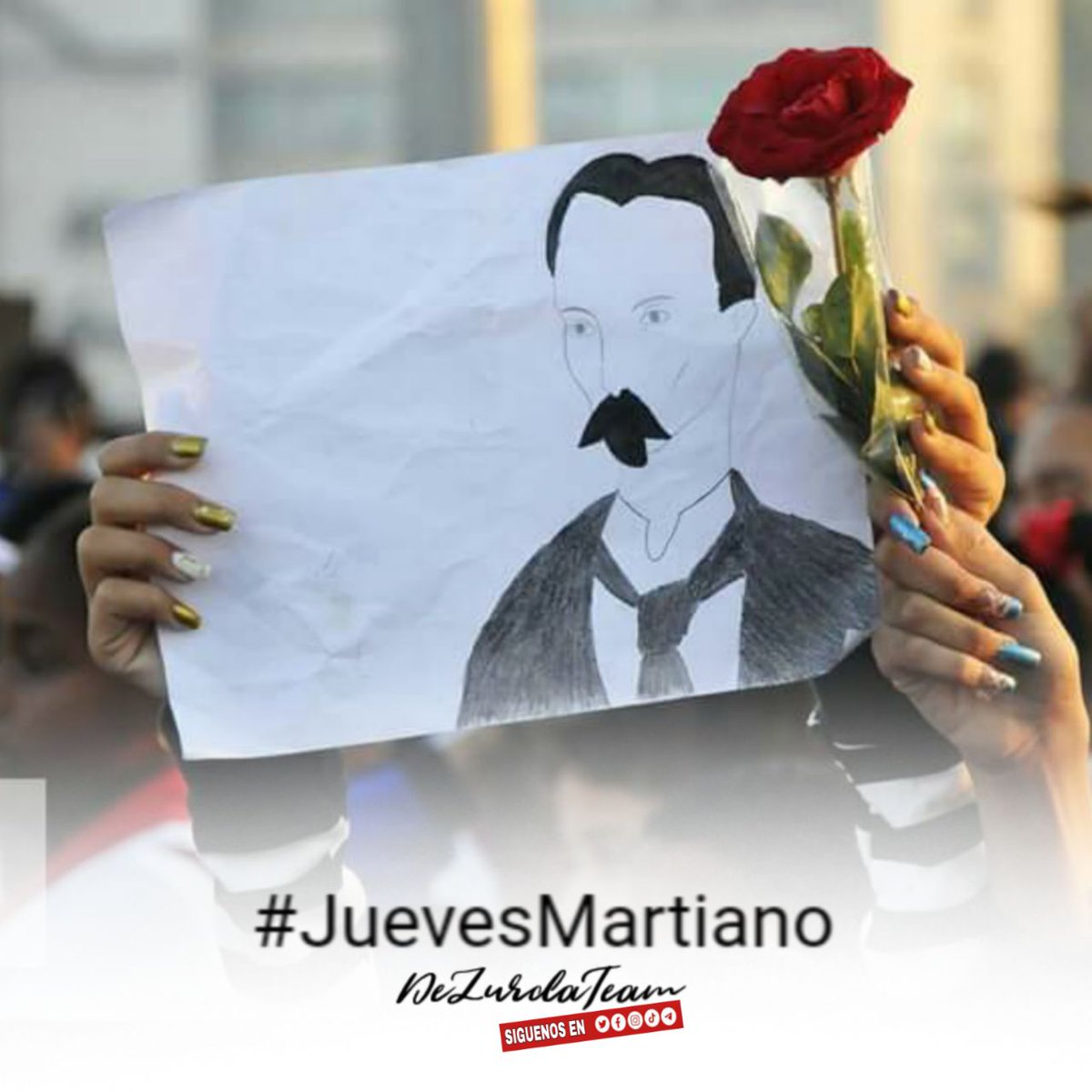 #JuevesMartiano 'Las verdades elementales caben en el ala de un colibrí'.

#DeZurdaTeam🐊🐊🐊 
#AmigosDeFidel
#CubaViva