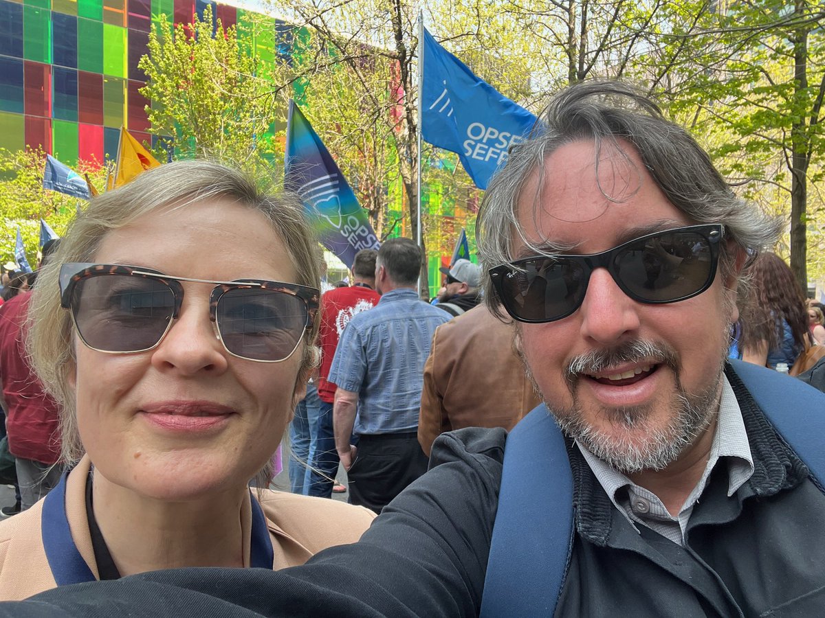 stratcom_ca's tweet image. About to march in Montreal! #CLC2023 #solidarity #opseu