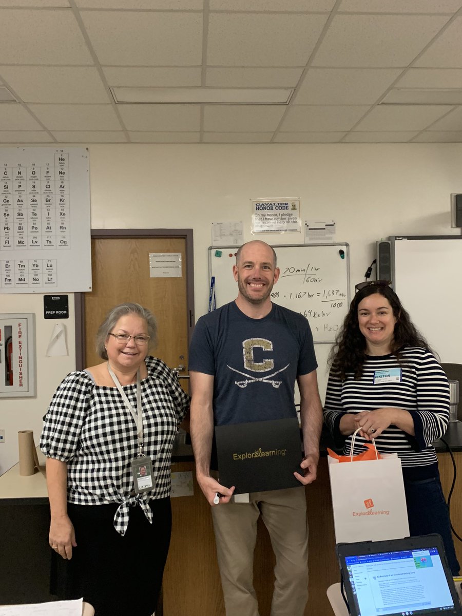 kvague's tweet photo. So proud of these awesome HS science teachers for being recognized as top users of Gizmos in their classrooms. Thank you for going the extra mile! @ExploreLearning @UCPSNC @AGHoulihan @RimmerEdTech #TeamUCPS https://t.co/7KQB8JJuWf