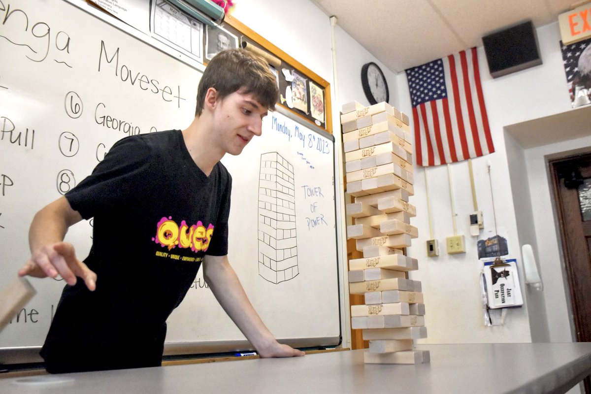 Happy Teacher Appreciation Week! Thank you to Mr. Nowery of Bristol Local Schools in Ohio for sending us these photos of JENGA™️ from his classroom.

#jenga #teachers #TeachersAppreciationWeek