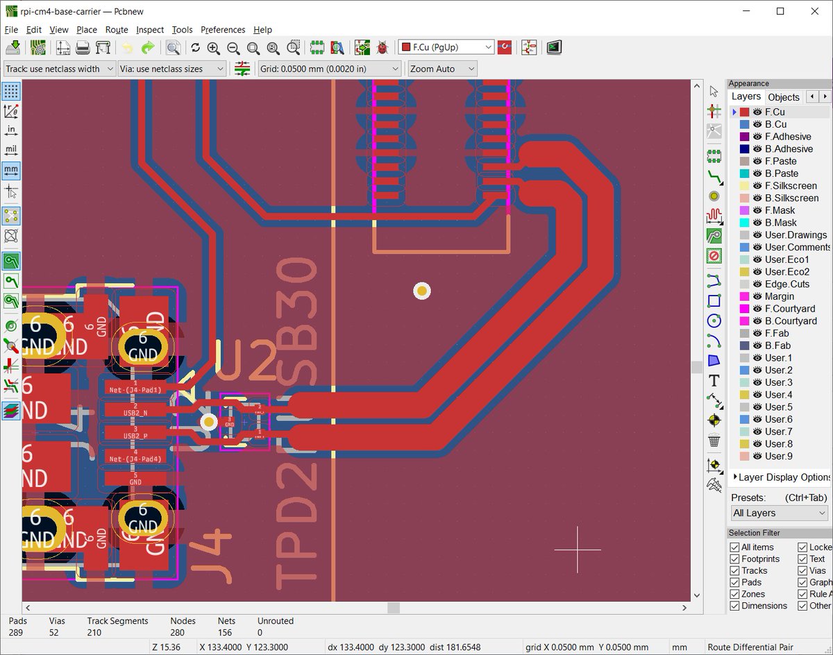 How to Route Differential Pairs in KiCad (for USB) with <a href="/ShawnHymel/">Shawn Hymel</a> dky.bz/3pZKm86 #ICYMI #TBT