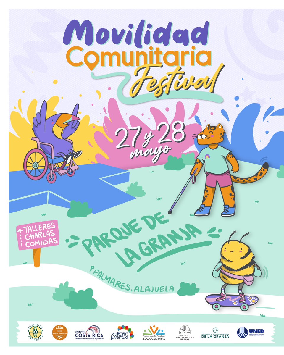 RaSagot's tweet photo. Gentes del mundo 
Queremos invitarles al primer festival comunitario enfocado en el desplazamiento de personas por pueblos y ciudades

Nos ganamos el premio Puntos de Cultura y gracias a alianzas como @cpsurbana y la UNED lo estamos logrando 💖 
Vengan el último finde de Mayo✨💕 https://t.co/41M4E8zBQh