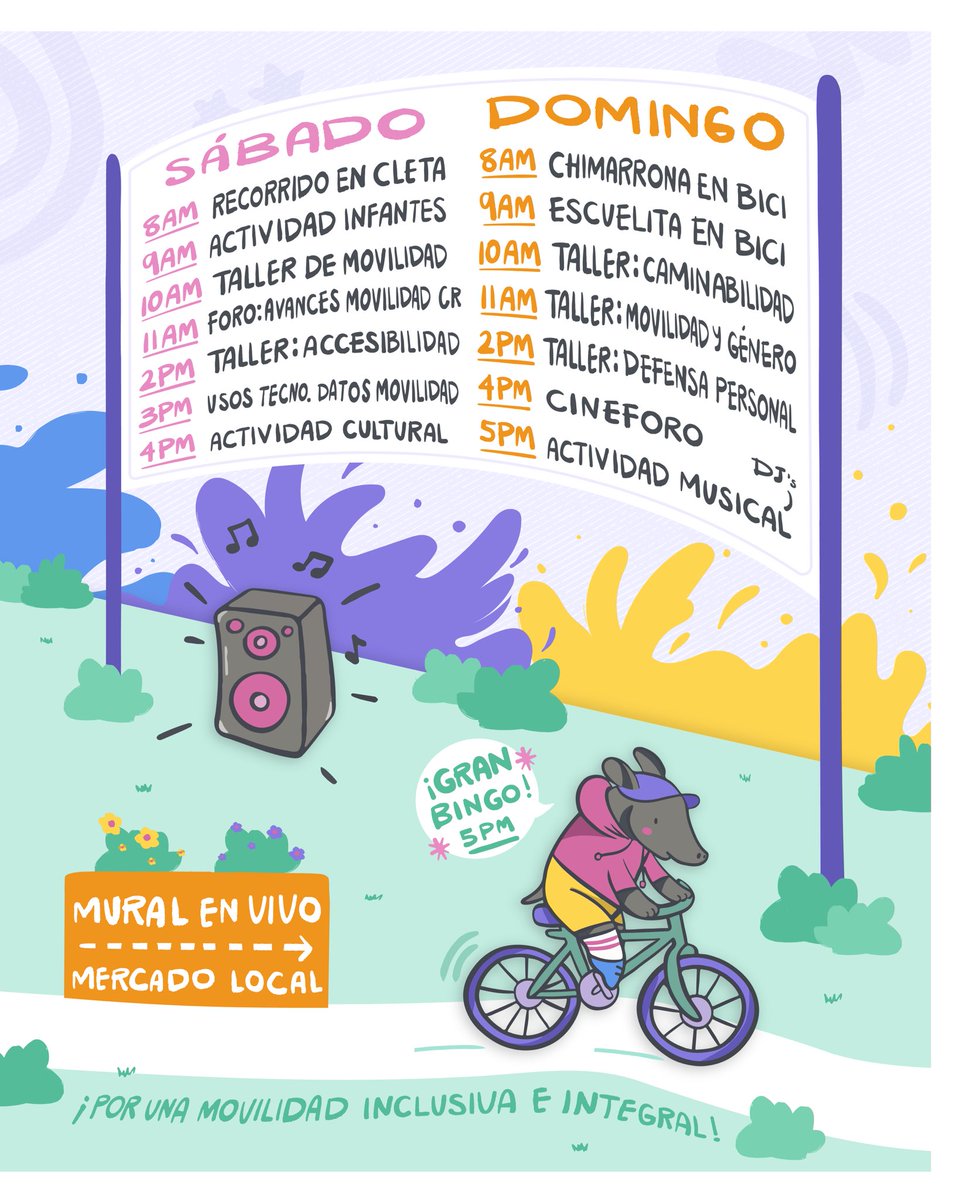 RaSagot's tweet photo. Gentes del mundo 
Queremos invitarles al primer festival comunitario enfocado en el desplazamiento de personas por pueblos y ciudades

Nos ganamos el premio Puntos de Cultura y gracias a alianzas como @cpsurbana y la UNED lo estamos logrando 💖 
Vengan el último finde de Mayo✨💕 https://t.co/41M4E8zBQh