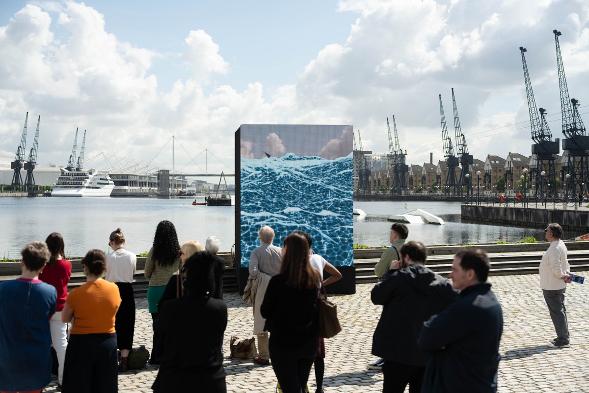 Invisible Dust (@invisible_dust) on Twitter photo Crowds gather for today's launch of #SeaChangeATD - 4 artists, 4 compelling public realm commissions at <a href="/YourRoyalDocks/">The Royal Docks</a> exploring sustainable responses to the climate crisis; the more-than-human;female solidarity;new energy futures and more.
On til 29th May-part of #atthedocks Crowds gather for today's launch of #SeaChangeATD - 4 artists, 4 compelling public realm commissions at <a href="/YourRoyalDocks/">The Royal Docks</a> exploring sustainable responses to the climate crisis; the more-than-human;female solidarity;new energy futures and more.
On til 29th May-part of #atthedocks