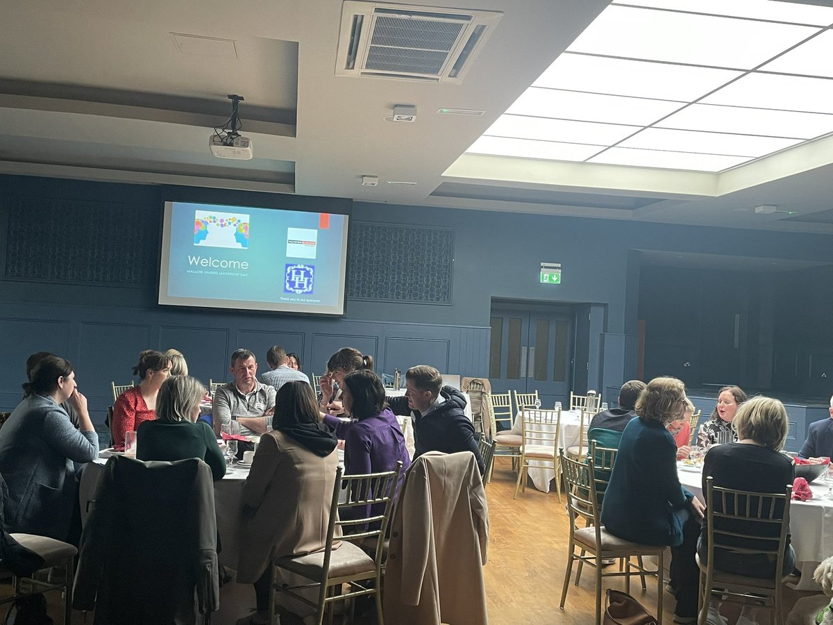 Delighted to partake in the inaugural ‘Mallow Shared Leadership Event’ where local principals from both primary & secondary school joined together for professional learning & sharing! @IPPN_Education @NAPD_IE @HibernianHotelM #sharedleadership #sustainableleadership