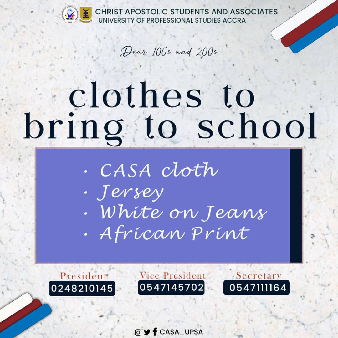 CASA_UPSA's tweet photo. Are you readyyyyy??? Next semester is here🥳🥳. 
Are you ready for the Sundays🥳🥳. No Sunday is going to be boring😌. Get your dresses ready, let’s look good and slay in Christ🎉❤️ #withavision #Christianity https://t.co/FrLpvb2W6x