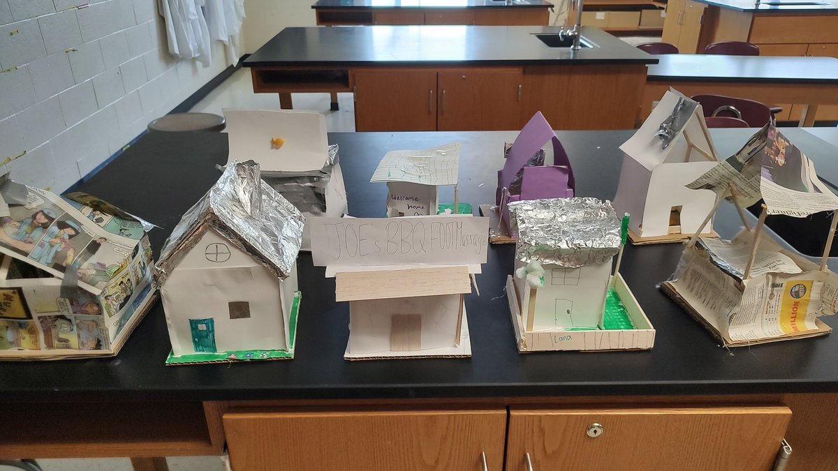 How cool can you keep your house? Some of the student creations.
#scitlap #ngsschat #nyssls