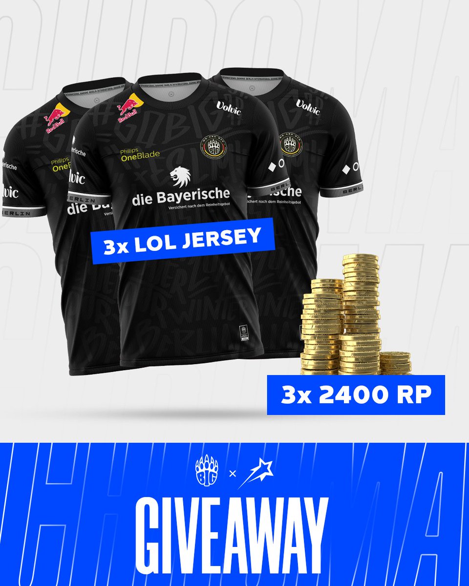 BIGCLANgg's tweet photo. To celebrate our participation in PATHFINDERS, we are giving away three of our new LoL Jerseys! To enter:

🔁 Retweet
✅ Follow @PATHFINDERSeu &amp; @BIGCLANgg 
🥇 Reply with your LoL main

We will notify the three lucky winners on the 18th! 🔥 https://t.co/uTuZ1MfVVN