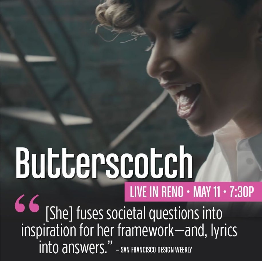 Don’t miss this all-original, vocal-musical dynamo, LIVE in Reno this coming Thursday at the Nightingale Concert Hall, University of Nevada, Reno. Buy your tickets here: unr.universitytickets.com/w/event.aspx?i…

#SOTA #Butterscotch #PerformingArtsSeries #Art #NevadaArts