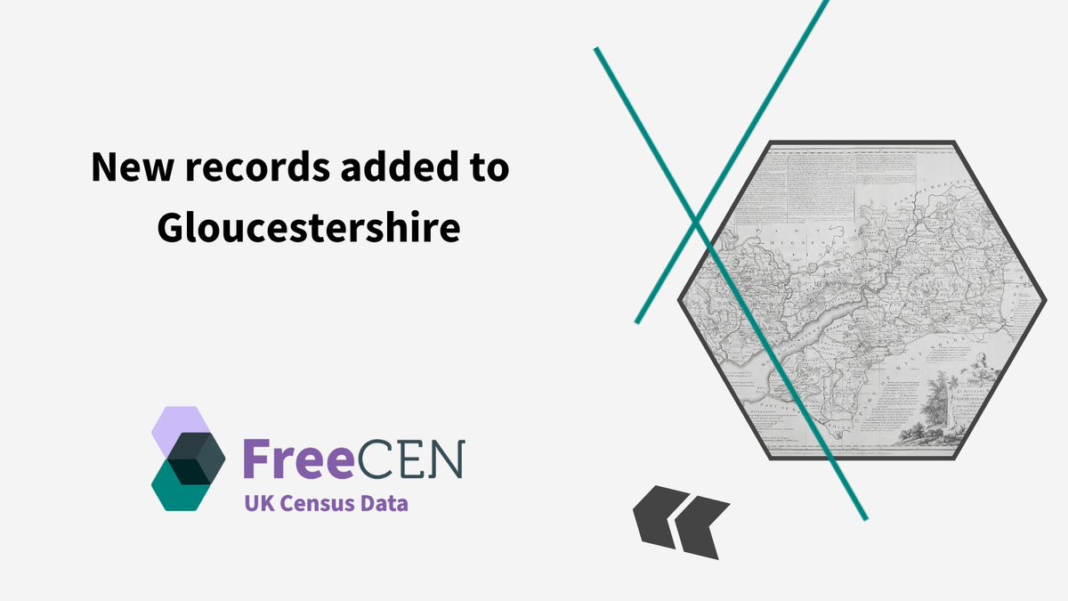 Gloucestershire ancestors? Thanks to our volunteer transcribers, 12.9k new records for the 1891 census were added to the FreeCEN database during April. Search now at freecen.org.uk <a href="/GlosFHS/">Gloucestershire Family History Society</a> <a href="/GlosHeritageHub/">Gloucestershire Heritage Hub</a> #ancestryhour