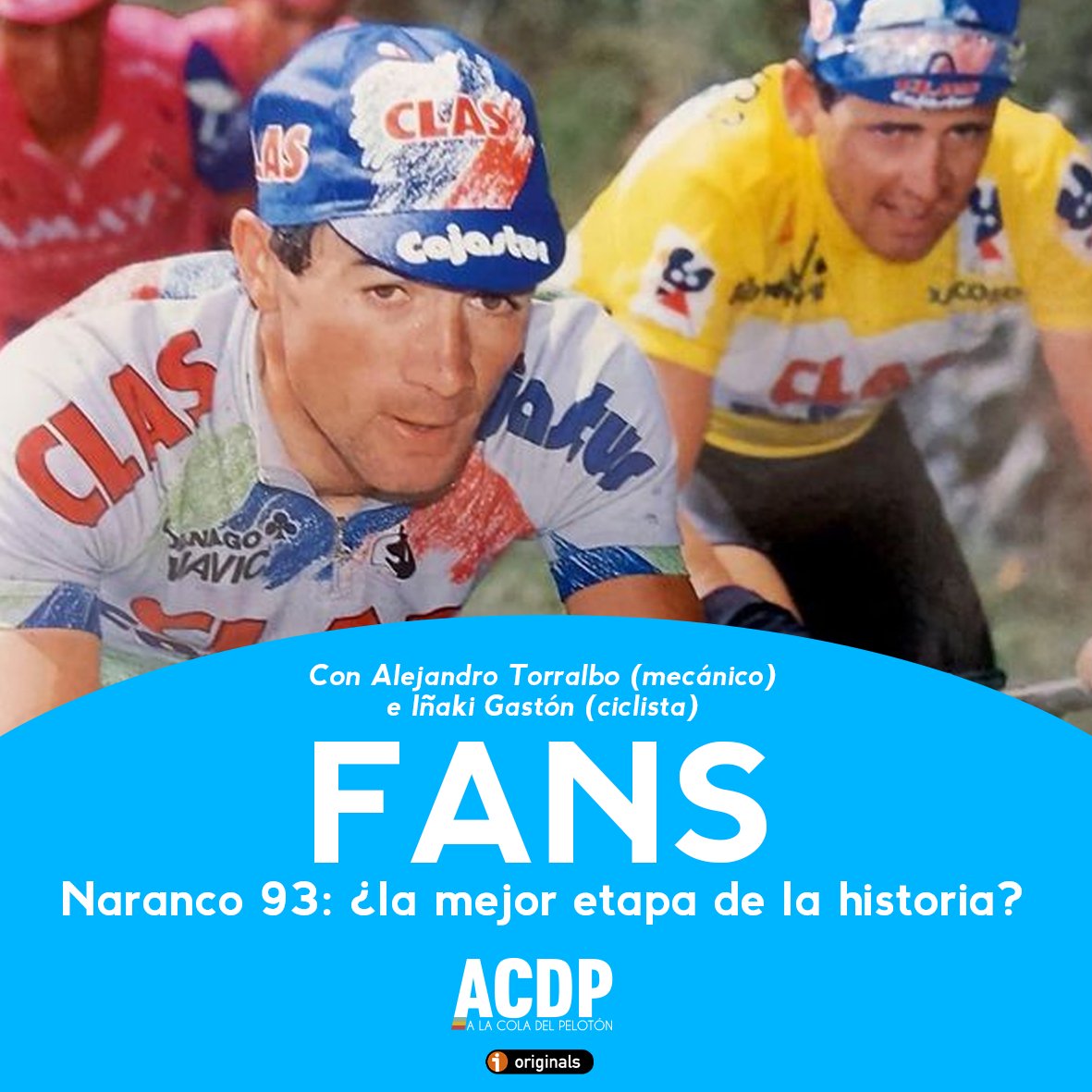ACDPeloton's tweet photo. 🤔 ¿Recordáis la etapa 19 de La Vuelta de 1993?

Para los que la vivisteis y para los que no... @EnekoCarrillo revive la mítica subida al Naranco con: 

🗣️ Alejandro Torralbo, mecánico de CLAS
🗣️ Iñaki Gastón, ciclista y gregario de Rominger

📢 https://t.co/ohjWDB9UiE

#FansACDP https://t.co/2yLtSmYfaM