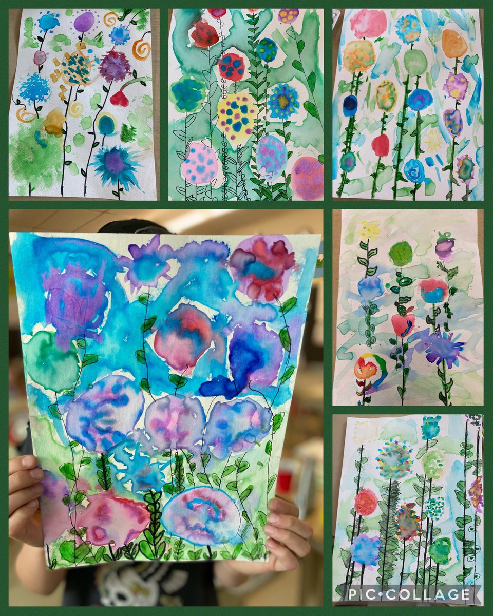 Working with watercolours this week! <a href="/JohnDearnessTV/">John Dearness Public School</a> #tvdsbarts