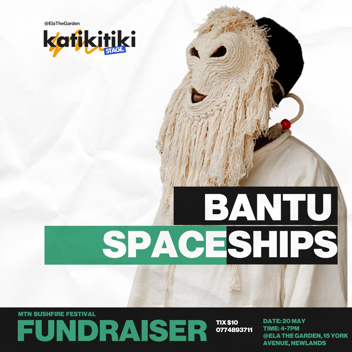 You are invited!

20th of May @ Ela the Garden, 15 York Avenue, Newlands.