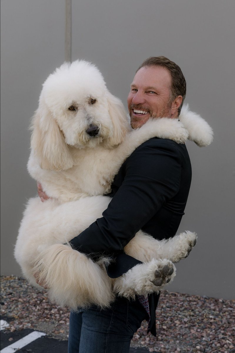 Our CEO Nick Moran and our CTO
(Chief Therapy Officer) 🐶 ROCCO!

#axisrt