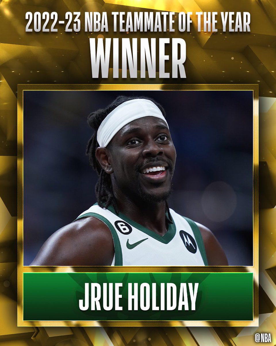 AJ Truitt on Twitter "RT NBA The winner for the 202223 NBA Teammate