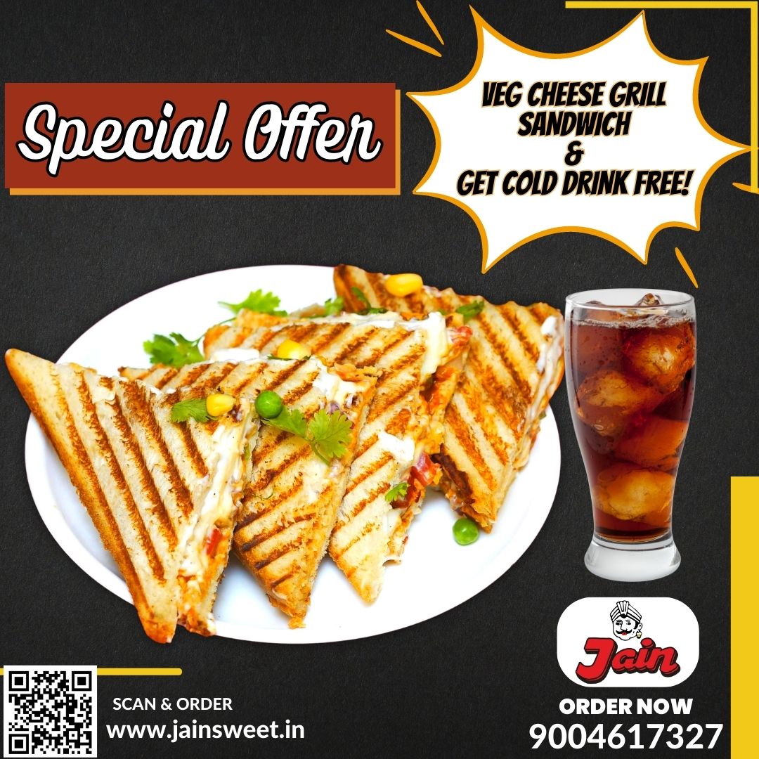 Buy veg cheese grill sandwich and get cold drink free!!!

#sandwiches #kandivali #kandivaliwest #kandivalifood #colddrink  #mumbaispecialfood #macrotechplanet #mumbaispecial #specialoffer #ipl2023 #sándwich #healthysnacks  #mumbaifoodie #mumbaifood  #sevpuri #sandwichlover #bogo