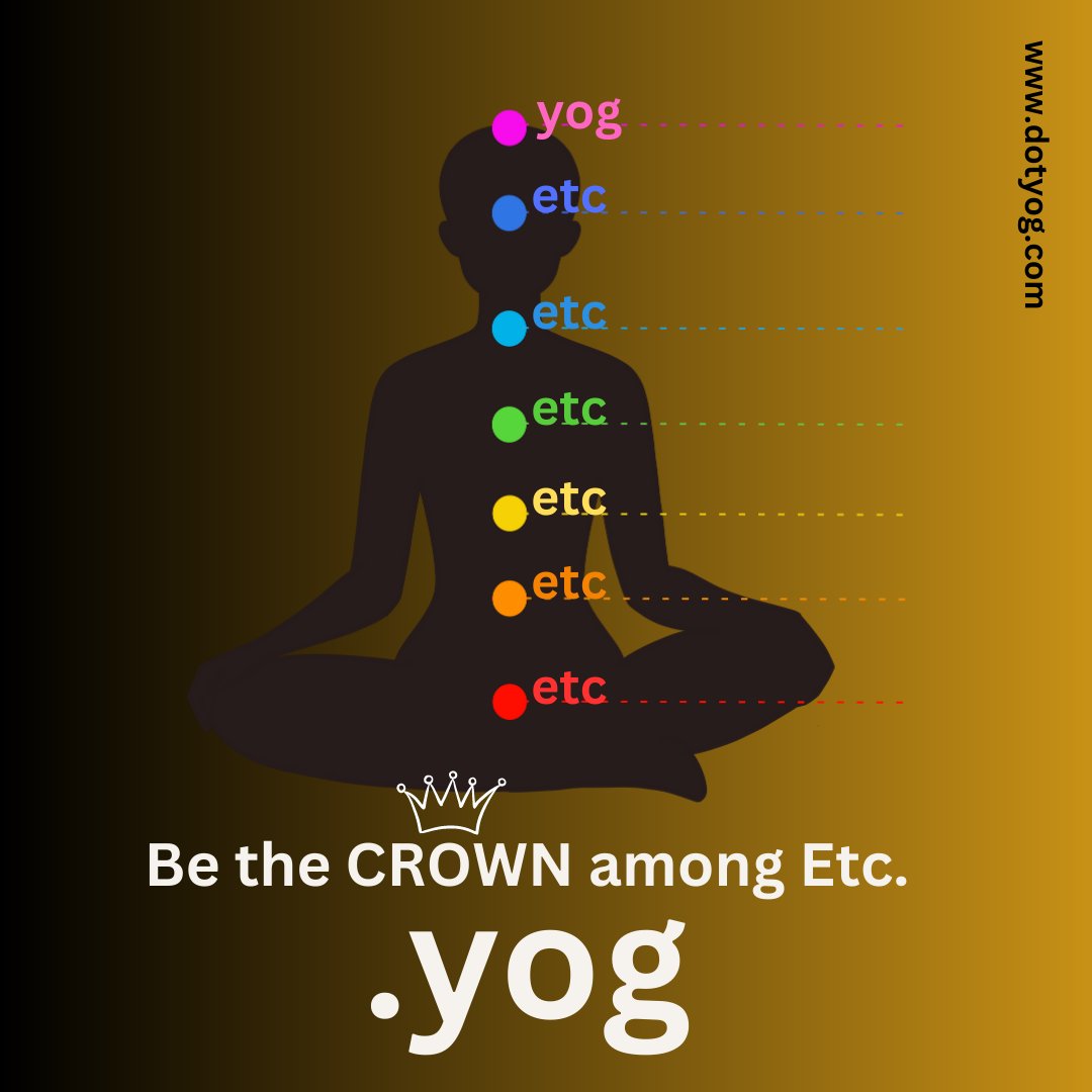 dotyog_'s tweet photo. .Yog is the real #domain extension, everything else is just .etc
#Yog #Etcetera #Web3domains #Web3identity #Dweb #Decentraweb https://t.co/FE4MgJsNzy