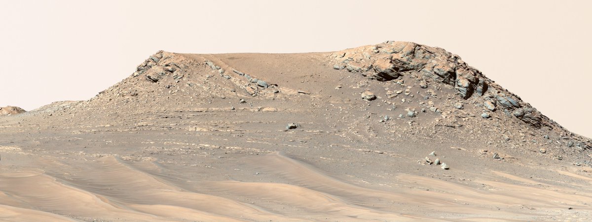 NASAPersevere's tweet photo. Question: When you see something like this, do you say, “Huh, a pile of rocks.” – or something more like, “Whoa! Crazy tall, tilted, sedimentary layers! Formed by a fast-moving ancient river, maybe?”

(I think you know where I stand.)

Latest findings: https://t.co/vU8O1gpLmP https://t.co/zZjmWimVge