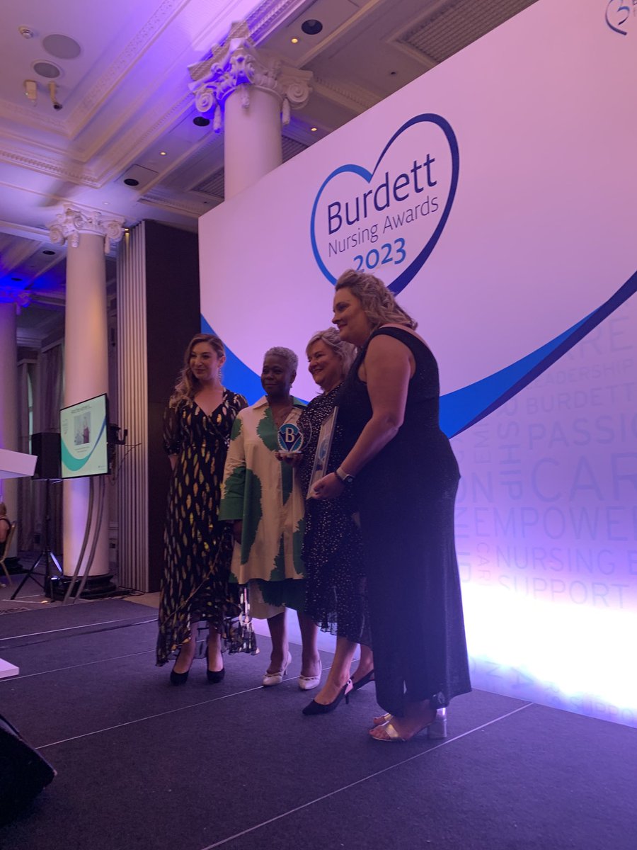 Congratulations to the fabulous ANPs from ⁦⁦⁦@ErskineP2C⁩ and @Pollybird1⁩ worthy winners of ⁦@BurdettTrust⁩ older people’s nursing award #BurdettAwards ⁦@dtbarron⁩ ⁦@QNI_Scotland⁩