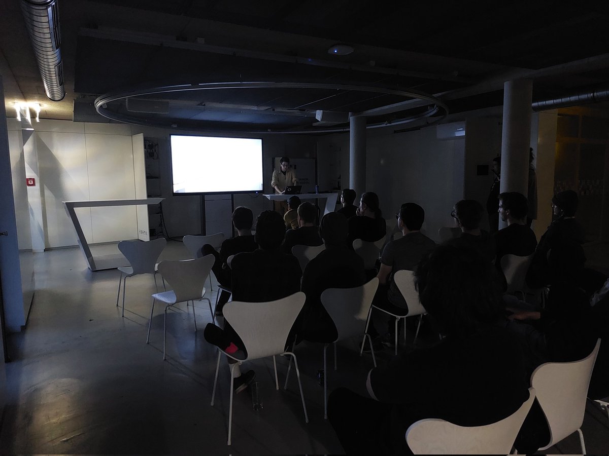 GameDevGraz's tweet photo. Our one and only @JaegerLo graces us with a impromptu presentation that is in all sincerity a rollercoaster of emotions!
Creative, funny and cutting deep!
Respect! https://t.co/Ki15L3i2Yt