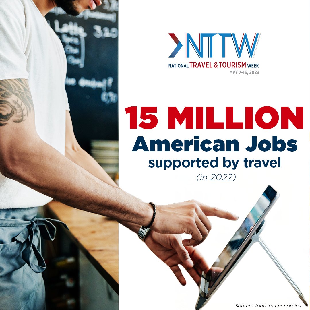 FamilyTravAssoc's tweet photo. Travel fuels every industry!

The FTA is celebrating #NTTW23 by learning how moving travel forward, moves us all forward. Over 15 million American jobs are supported by the many different aspects of the travel industry and we encourage you to learn more: https://t.co/WrJRYNFRD3 https://t.co/mjZHnB2BbF