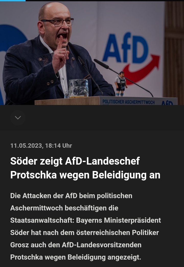 Anonymous00708's tweet image. TJA‼️Es gibt &quot;Landolf&quot; und es gibt &quot;#Södolf&quot;.Aber &quot;Södolf&quot; findet das garnicht lustig,und hat AfD MdB Protschka deswegen angezeigt
⬇️😁
google.com/amp/s/www.br.d…