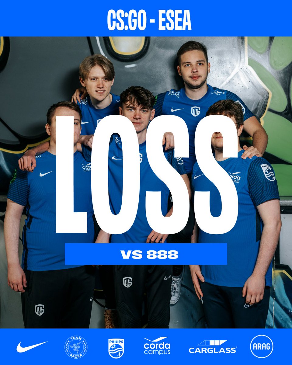 GG's 888!
We'll come back stronger next week! ❤️ 

#CSGO #PushTheLimits #Esports #Games