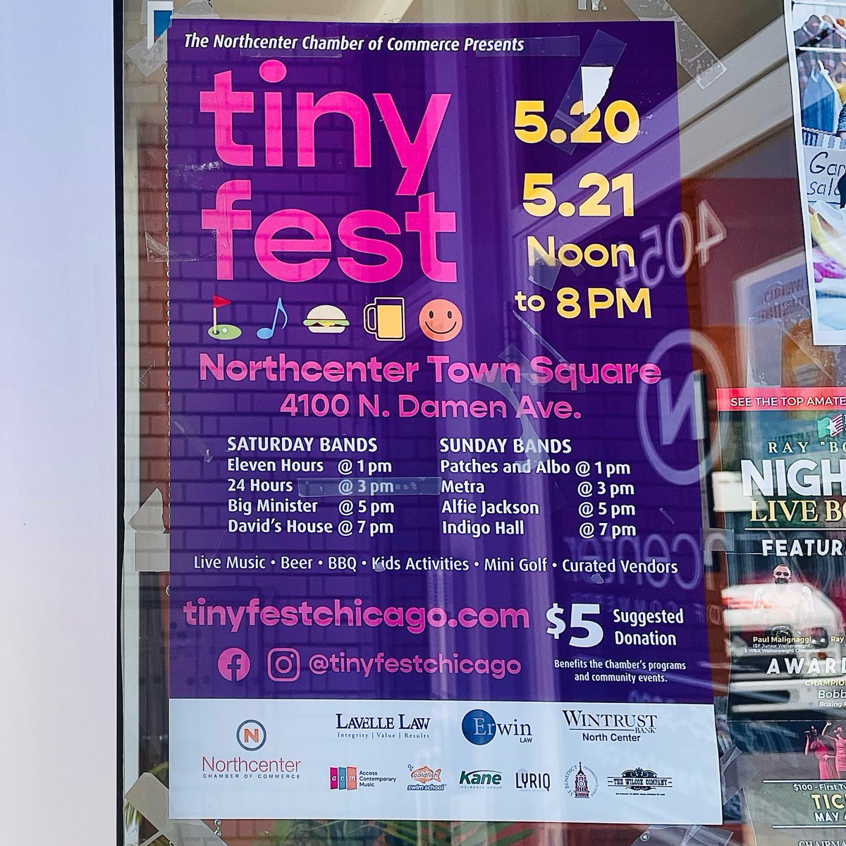 Tiny Fest is next weekend! Bring your friends and family to the Northcenter Town Square and enjoy the outdoors at our first fest of the year. 😊

Visit tinyfestchicago.com to view our band lineup and vendor list. See you at Tiny Fest!! 

#tinyfest #chicago #northcenter
