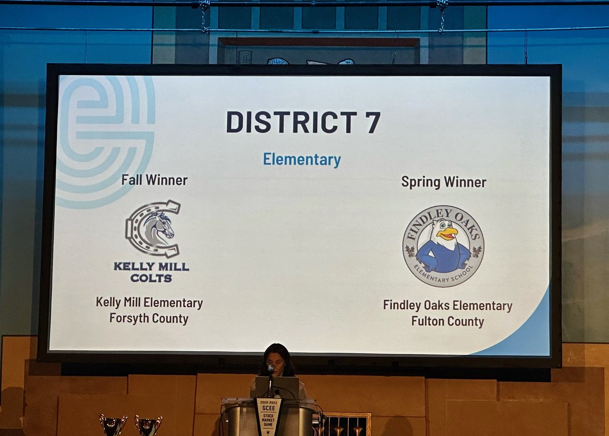 FOES_Principal's tweet photo. We are so proud of our 5th graders who were recognized as a congressional district winner at the GCEE Stock Market Awards Luncheon! @FindleyOaks #EngageConnectGrow https://t.co/1ybkXG6469