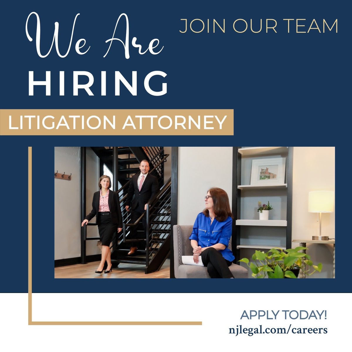 mmllawfirm's tweet photo. JOIN OUR TEAM:  Our firm seeks a skilled associate with 3+ years or more of experience for our Red Bank and Newark offices. With our dynamic, expanding practice, there is immense potential for career growth.

Visit https://t.co/N5N0dy41gV to apply. https://t.co/oQ2NecVZO9